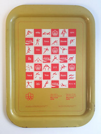 1976 Coca-Cola Montreal Olympic Tin Tray