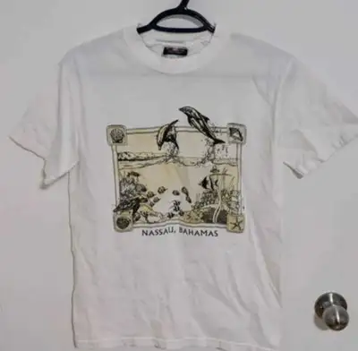 This is a retro shirt, but used to change colour when it was in the sunlight to become brighter whic...