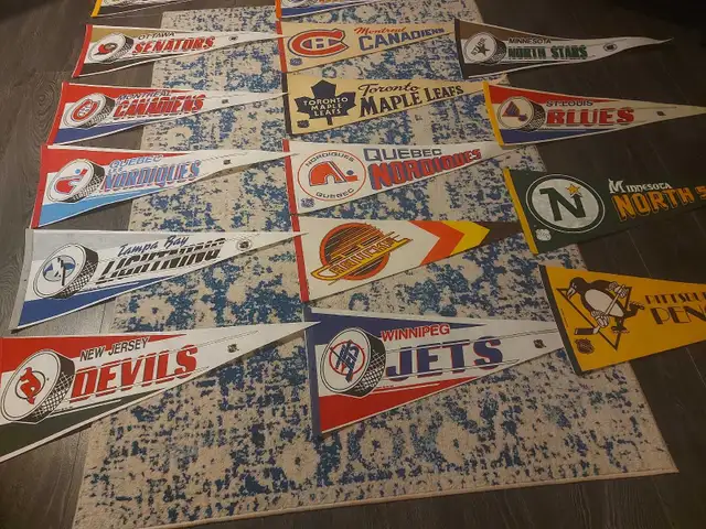 NHL pennants 25$each  in Arts & Collectibles in Calgary - Image 5