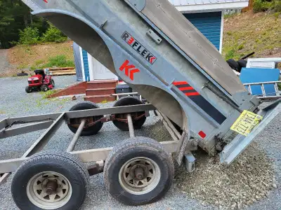 2017 Galvanized dump trailer 6 foot wide and 10 feet long new tires, brakes,inspection $10,500 obo p...
