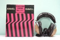 Vintage deluxe stereo headphones from the '70s - Made in Japan