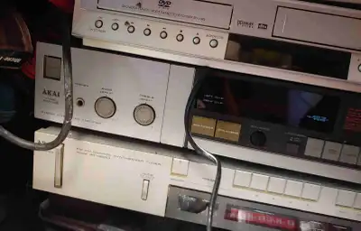 Akai AM-U2 Amplifier, Akai AT-S210 Tuner, Toshiba SD-V383, View more