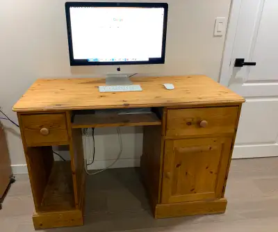 Solid Wood Pine Desk, View more