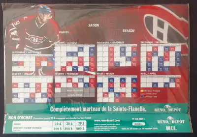Calendrier aimanté du Canadien de Montréal 2009-10 Andrei Markov, View more