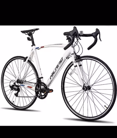 Brand new sealed Size L HILAND Road Bike, Men Women 700C Racing Bike, Adults City Commuter Bicycle w...