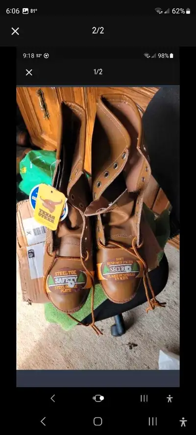 safety boots steel toe new $80, View more