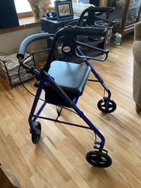 Walker, BRAND NEW, 4 wheeled with brakes, seat and storage