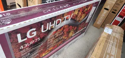 LG 43" 4K WEBOS SMART TV $275! DETAILS ARE IN THE AD, View more