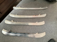 Various Bauer skate blades