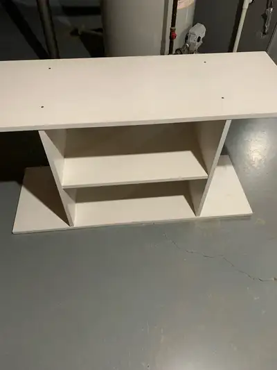2 tier white shelves, View more