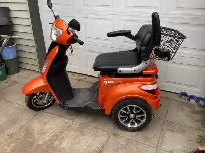 This used Gio electric scooter is a reliable and efficient mobility solution, perfect for getting ar...