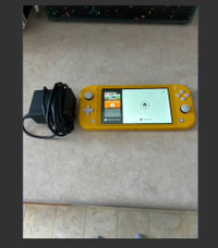 Yellow Nintendo Switch Lite (barely used)