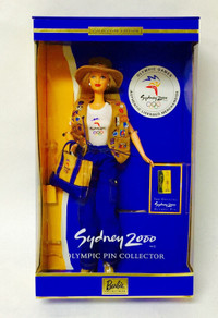 Sydney 2000 Olympic Pin Collector Barbie Mattel New