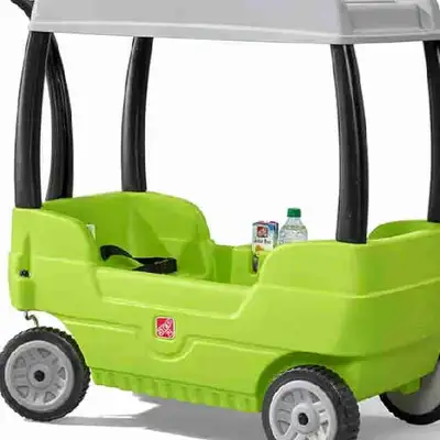 Step2 Green Wagon with Canopy, double seat, storage, View more