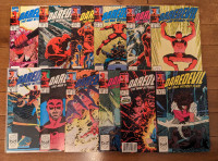 Lot 27x Daredevil Marvel Comic Books #256, 264, 300, 375, etc.