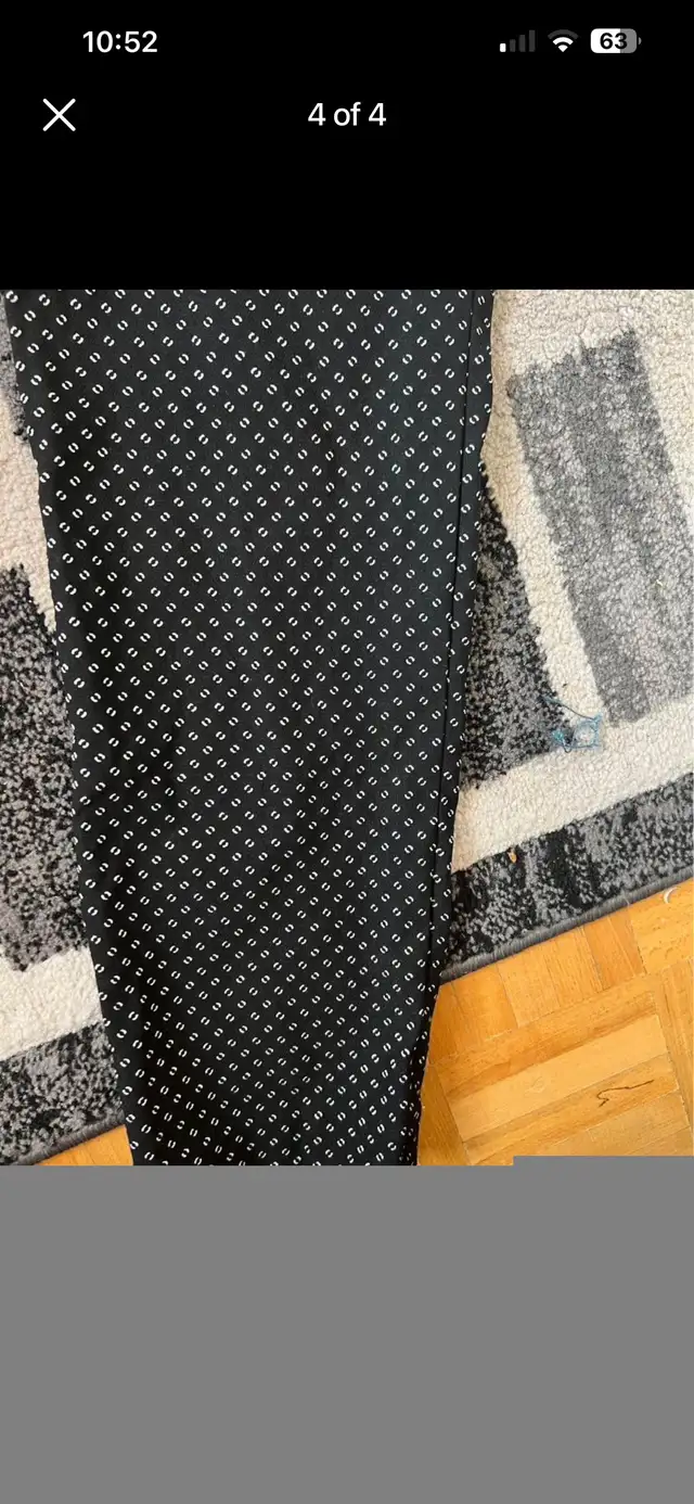 Women black and white pants size large  in Women's - Bottoms in City of Toronto - Image 5