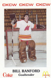 BILL RANFORD .... 1986-87 Moncton Golden Flames ... PRE-ROOKIE