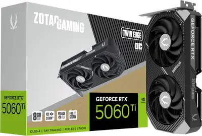 ZOTAC Gaming GeForce RTX 5060 Ti Twin Edge OC 8GB GDDR7, View more