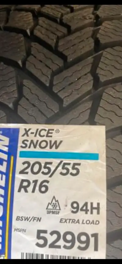 New 205/55R16 Michelin X-Ice Snow