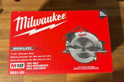 Milwaukee M18 Brushless 7 1/4” circular saw, View more