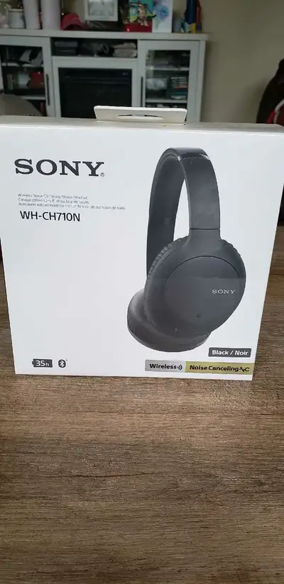SONY WH-CH7100N Brand New* Wireless Noise Canceling Stereo Headset Black MSRP $249.99 Price is negot...