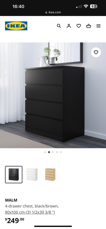 COMMODE MALM IKEA dans Commodes et armoires  à Longueuil/Rive Sud - Image 4