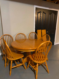 Oak Table and Chairs