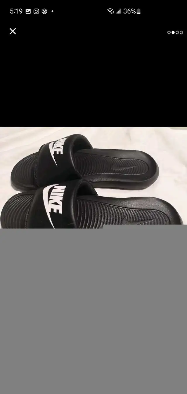 NEW NIKE MENS SIZE 11 SLIDES SANDLES in Men's Shoes in Barrie - Image 3