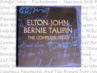 ELTON JOHN LYRICS BOOK - a MUST-HAVE for any fan!