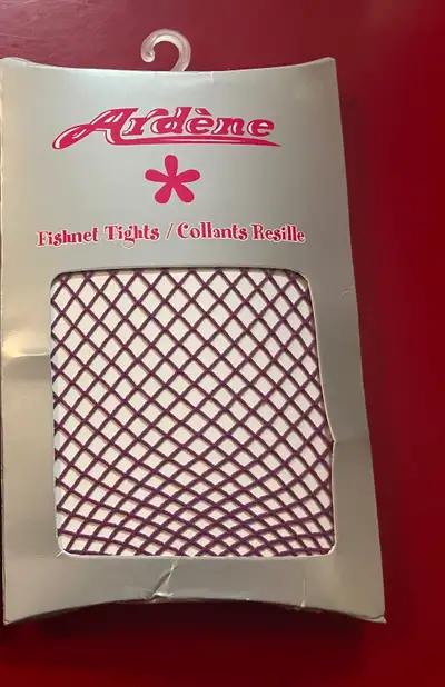 New Purple Pair ARDENE Sz S-M Fishnet Tights, View more