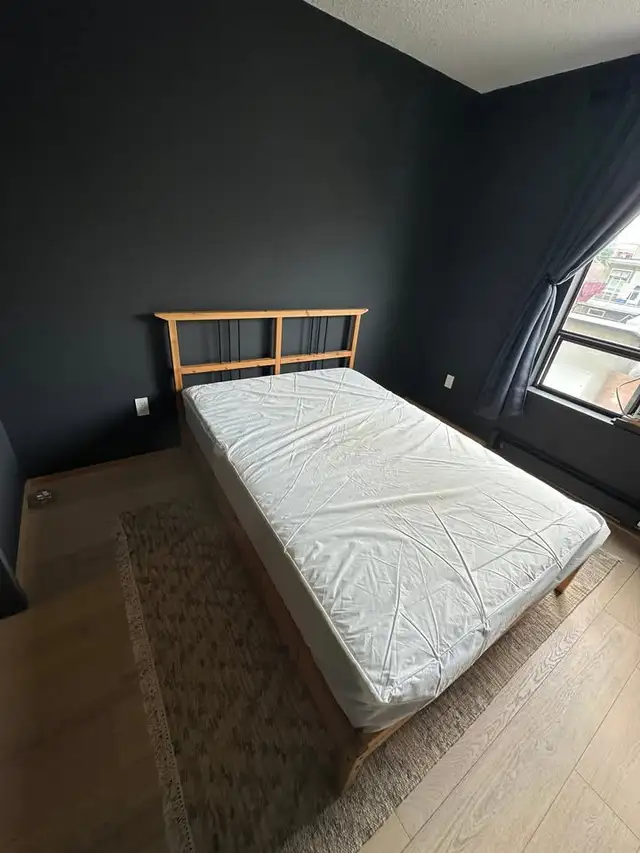 Pristine & Clean Double Bed Frame & Mattress (like new) in case. in Beds & Mattresses in Vancouver - Image 7