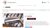 Vintage Slazenger BEn Hogan Bounce Sole Golf Set