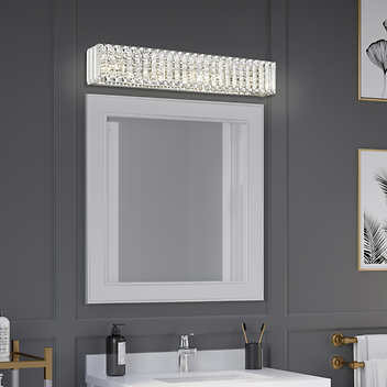 Vanity Light LED Crystal Chrome 5-light in Indoor Lighting & Fans in Kitchener / Waterloo