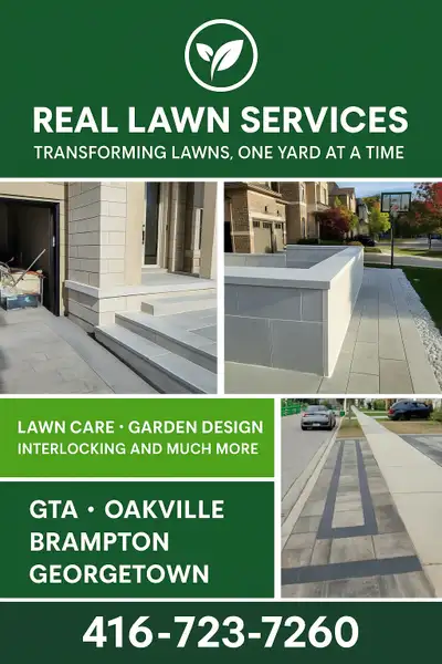  Real Lawn Services.  Lawn Care.  Interlocking , View more