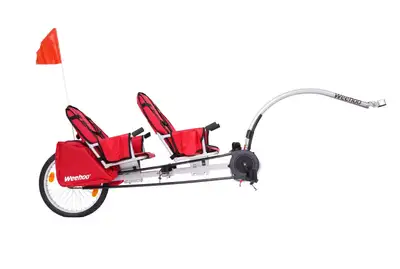 weehoo double kids bike trailer, View more