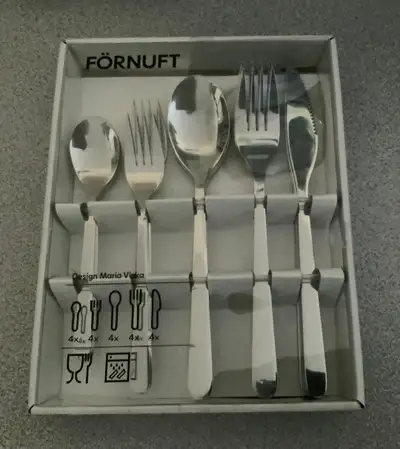 Ikea 900.430.76 Fornuft 20-Piece Flatware Set, Stainless Steel, View more