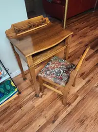 Beautiful little Antique Phone Table and Chair