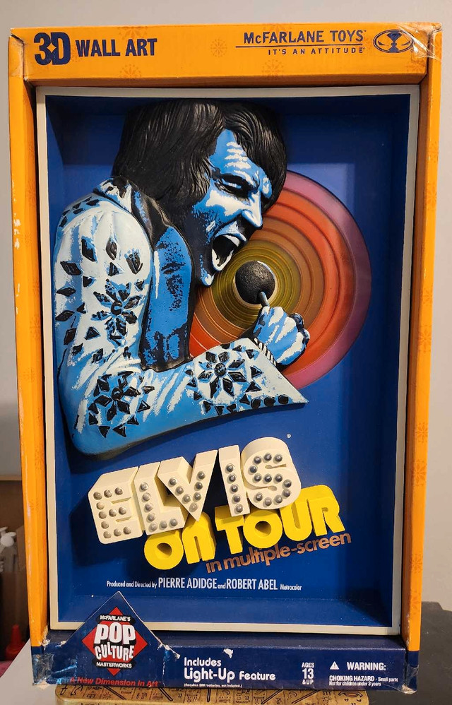 Elvis on Tour 3D Poster by McFarlane in Arts & Collectibles in Kingston