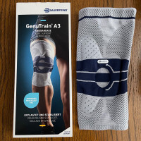 NEW Bauerfeind GenuTrain A3 Knee Support Titanium Size 5 LEFT
