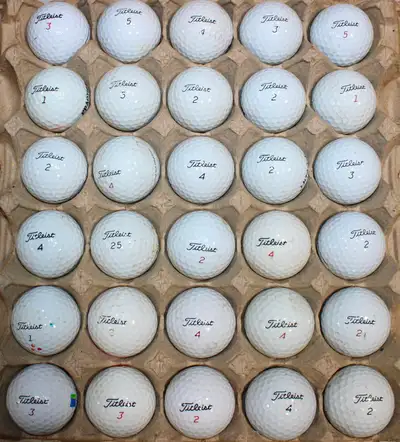 Titleist Golf Balls - Bulk Pack of 30 (Assorted Numbers), View more