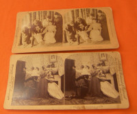 Stereoview Cards - #7 Ejected & 7749 Twelve Pounds if an Ounce