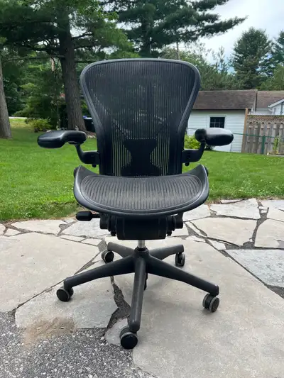 Iconic Herman Miller Aeron office chair, size B for sale. This is the office chair that all others a...