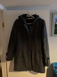 Grey pea coat