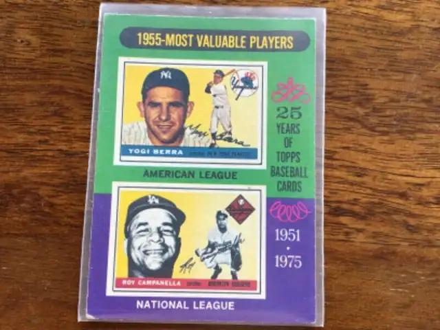1975 opc baseball 1955 MVP 193  off center in Arts & Collectibles in City of Toronto - Image 2