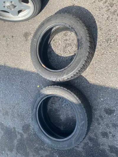 2 Goodyear Nordic Winter 205/55/16 winter snow tires. Still got tread death and life left in them. G...