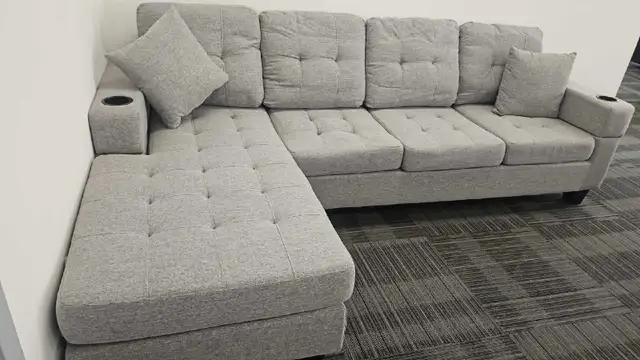 Comfortable Brand New 4-Seater Sectional Sofa. Free Delivery  in Couches & Futons in Kingston - Image 4