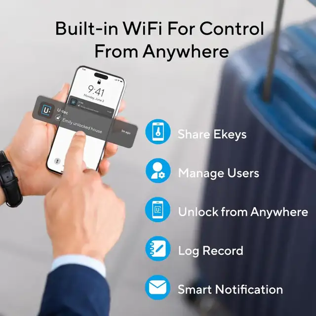 Brand New ULTRALOQ Smart Locks for Front Door - U-Bolt Pro WiFi62863258886913122