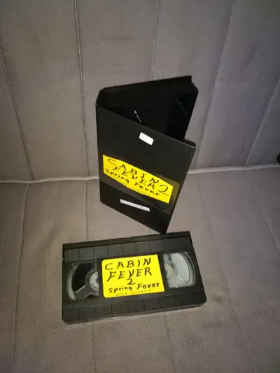 Vintage VHS tape... selling as a blank.tape...........CABIN FEVER 2 : SPRING BREAK..2009 Horror........