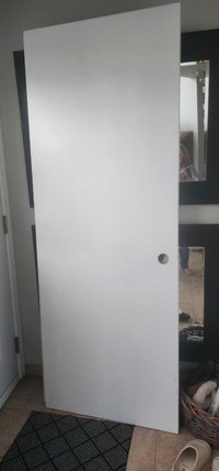 3 Hollow core doors 30" x 80" painted white.