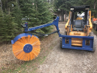 Skid steer feed bunk sweeper